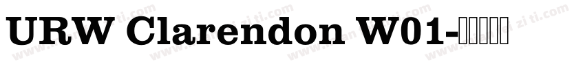 URW Clarendon W01字体转换
